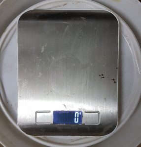 Haushaltswaage zum Wiegen von Kraftfutter